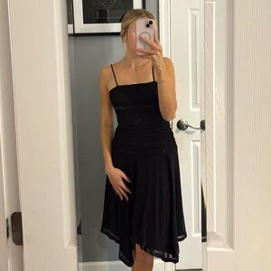 City Triangles Black Y2K Mini Dress